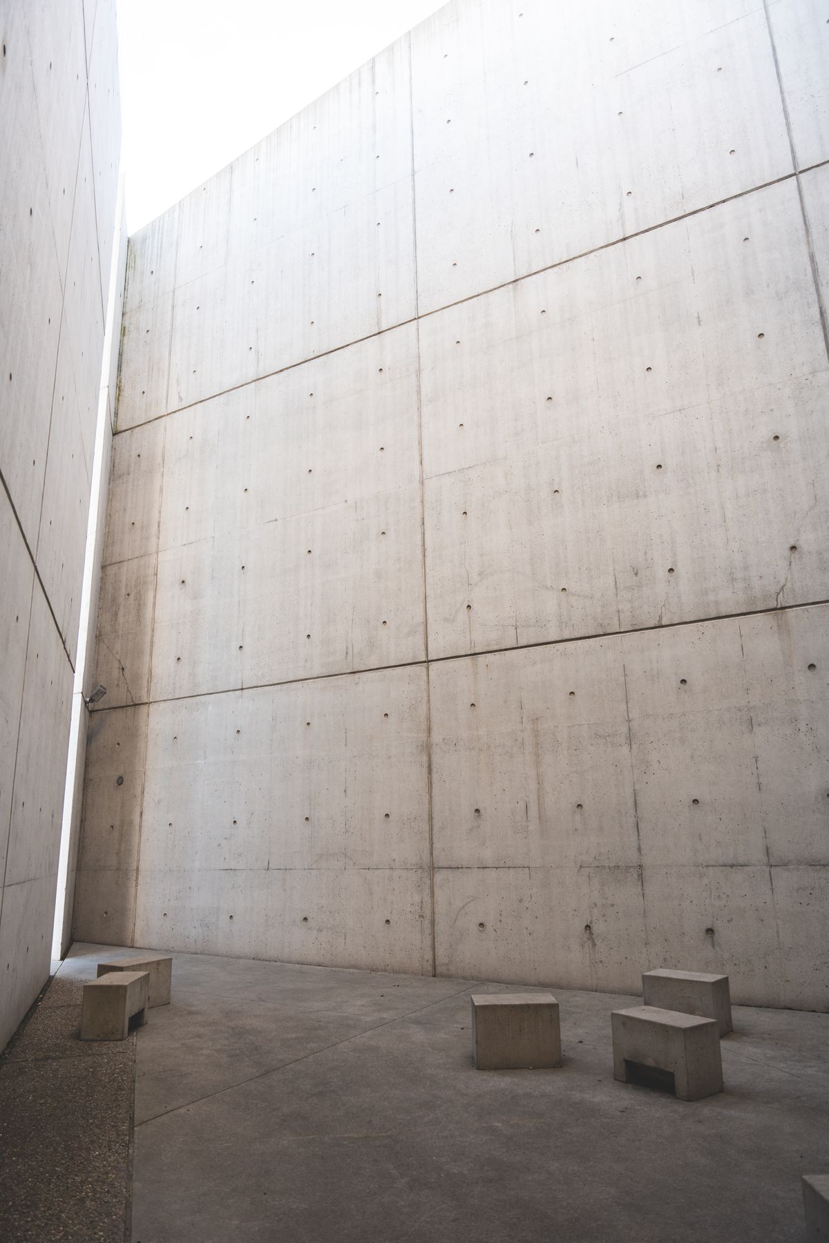 Minimalist concrete interior